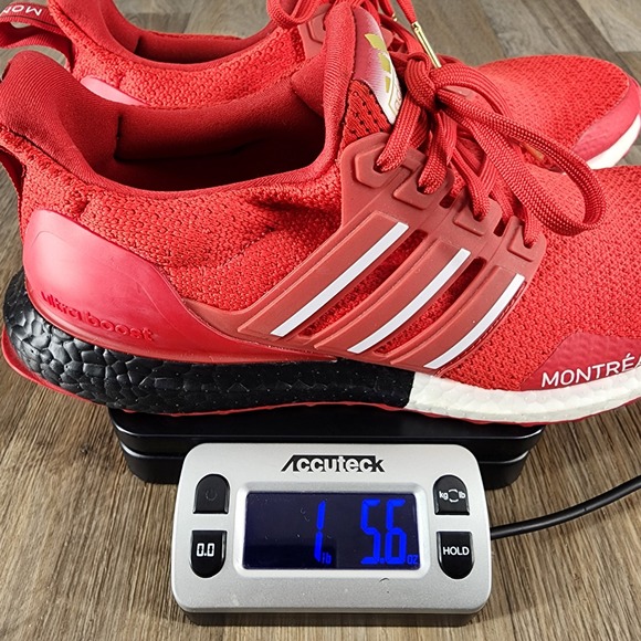 Adidas Ultra Boost Montreal Red White Men\'s Running Shoes‎ Size 9 FY3426